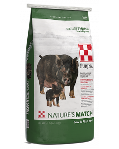Nature's Match Sow & Pig Feed 50lb Bag
